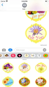 flowers for you stickers! screenshot 1