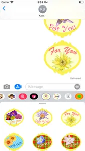 flowers for you stickers! screenshot 2