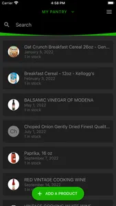 Pantry Log screenshot 1