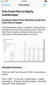 Finance Spreadsheet Models screenshot 0