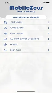 Mobile Zeus - Delivery screenshot 1