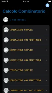 Calcolo Combinatorio screenshot 0
