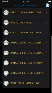 Calcolo Combinatorio screenshot 1