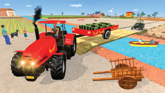 Modern Tractor Farming Game screenshot 1