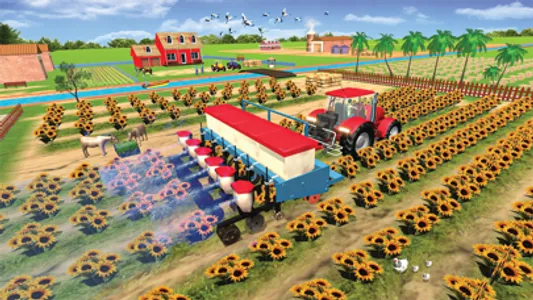 Modern Tractor Farming Game screenshot 2