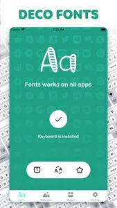 Deco Fonts - Font Art keyboard screenshot 0