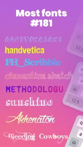 Fonts: Cool And Fancy screenshot 1