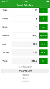 Topsoil Calculator Pro screenshot 2