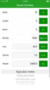 Topsoil Calculator Pro screenshot 3
