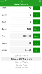 Topsoil Calculator Pro screenshot 4