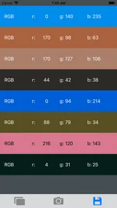Color Picker: Sensor: Detector screenshot 3