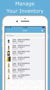 Inventory with barcode screenshot 1