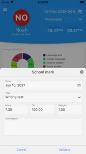 School marks tracker screenshot 3