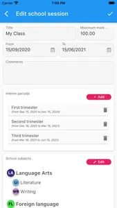 School marks tracker screenshot 5