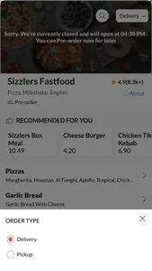 Sizzlers Fastfood screenshot 4