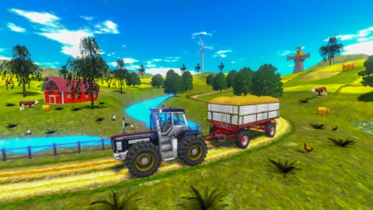 Farming Game Tractor Trolley screenshot 1