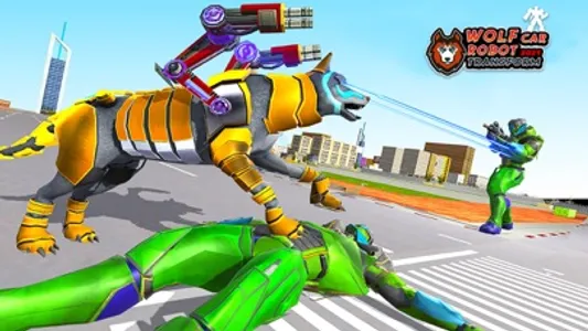 Angry Wolf Robot Battle Game screenshot 1