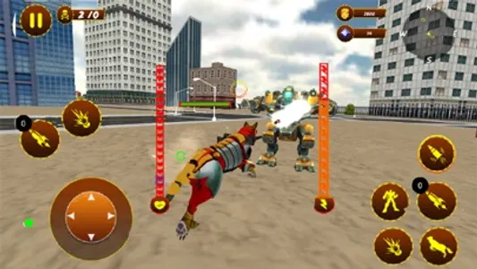 Angry Wolf Robot Battle Game screenshot 2