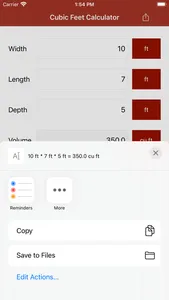 Cubic Feet Calculator Pro screenshot 1