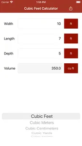 Cubic Feet Calculator Pro screenshot 3