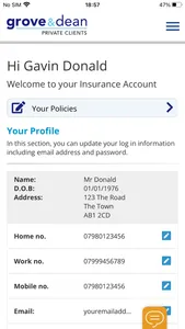 Grove and Dean Insurance screenshot 3