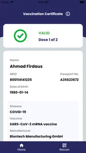 Vaccine Certificate Verifier screenshot 1
