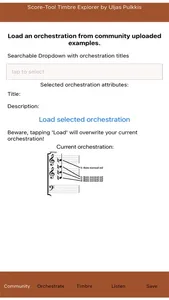 Score-Tool timbre explorer screenshot 5