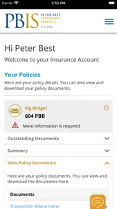 Peter Best Insurance screenshot 1