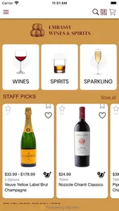 EMBASSY WINES & SPIRITS screenshot 1