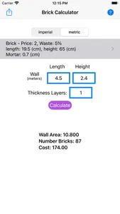 Bricks Estimator screenshot 4