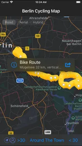 Berlin Cycling Map screenshot 2