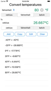 Temperature Units screenshot 1