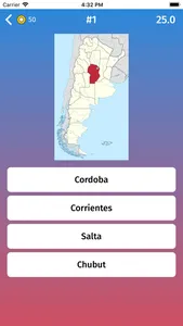 Argentina: Provinces Map Quiz screenshot 2