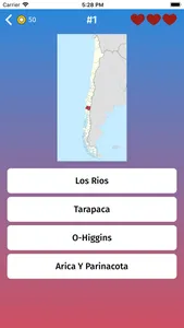 Chile: Provinces Map Quiz Game screenshot 1