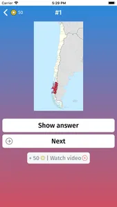 Chile: Provinces Map Quiz Game screenshot 4