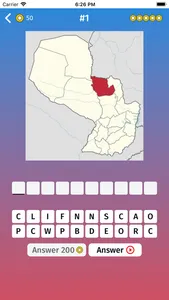 Paraguay: Departments Map Quiz screenshot 0