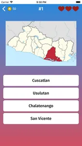 El Salvador: Departments Quiz screenshot 1