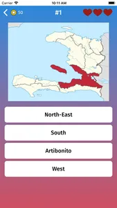 Haiti: Departments Map Game screenshot 1