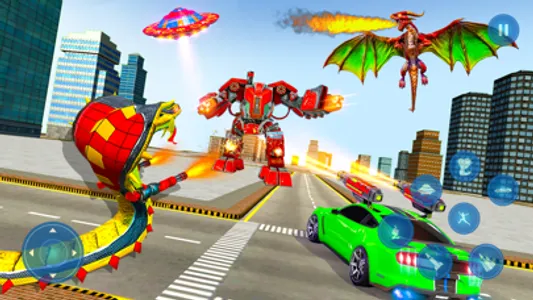 Snake Robot Transform Car Game screenshot 0