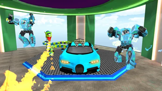 Snake Robot Transform Car Game screenshot 4