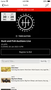 HNF Auctions screenshot 1