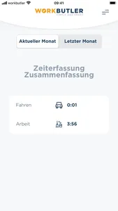 Workbutler Zeiterfassung screenshot 1