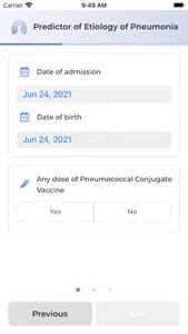 Pneumonia Etiology Predictor ® screenshot 1