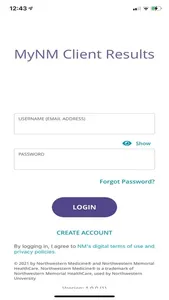 MyNM Client Results screenshot 3