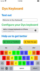 Dys Keyboard screenshot 1