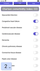 CHAMPS score screenshot 1