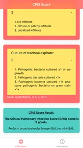 Pneumonia CPIS Score screenshot 1