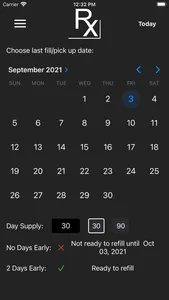 Rx Corner - Calendar screenshot 1