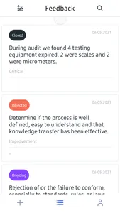 Samsvar Avvik screenshot 1