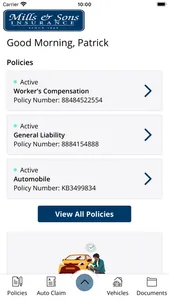 Mills Insurance Online screenshot 1